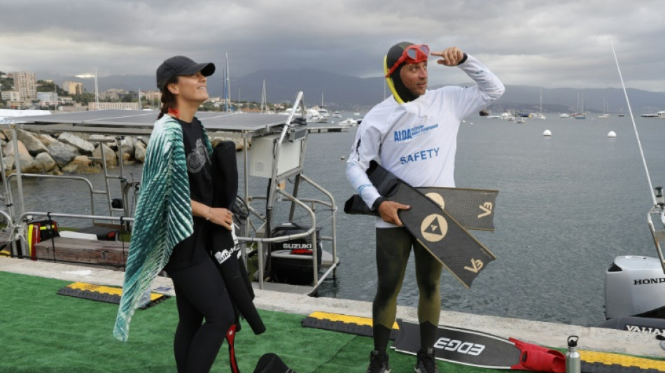 Dans les palmes des anges gardiens des apn&eacute;istes aux Mondiaux d'Ajaccio