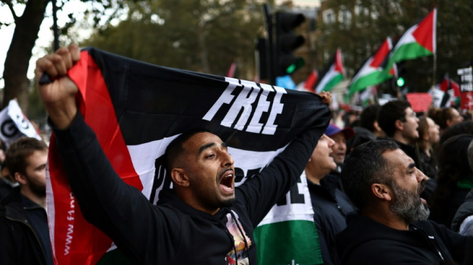 Zehntausende demonstrieren in London f&uuml;r "Ende des Kriegs im Gazastreifen"