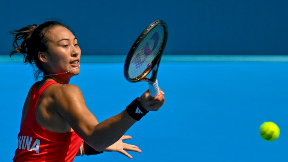 Zheng downs Sakkari to reach Zhengzhou last eight