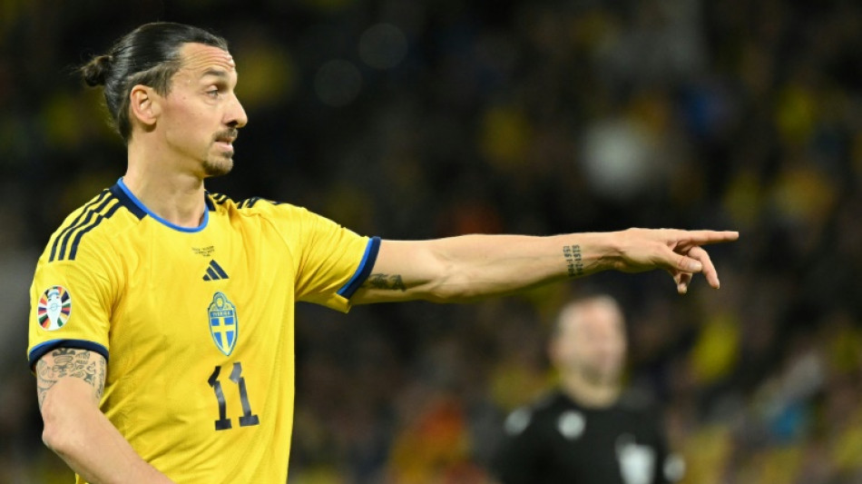 Ibrahimovic, 41, becomes Euros' oldest player in losing cause