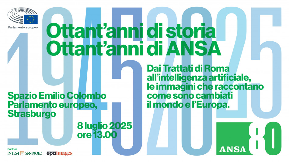 La mostra ANSA80 sbarca in Ue, l'8 luglio sarà all'Eurocamera