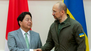 Japans Au&szlig;enminister spricht bei Ukraine-Besuch &uuml;ber Wiederaufbau des Landes