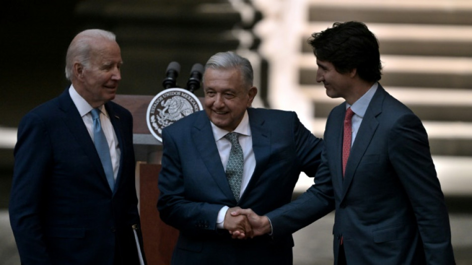 "A trois, nous sommes plus forts": Biden resserre les liens avec ses deux voisins et "amis"