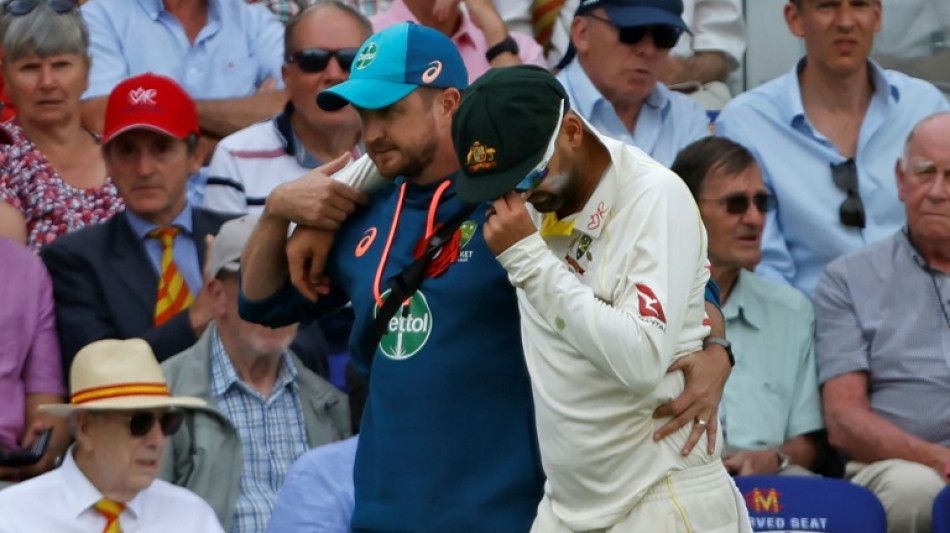 Australia's Lyon suffers calf injury in Ashes blow