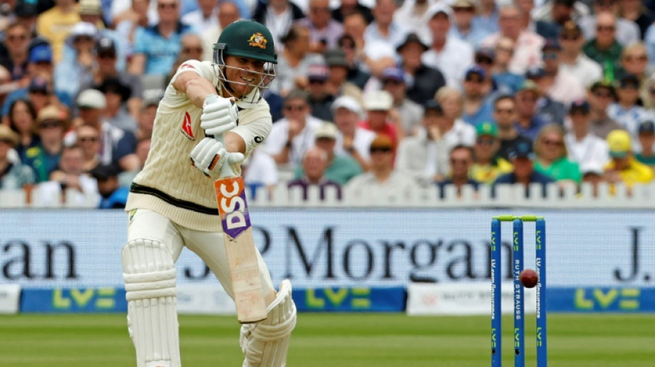 Warner shines before Australia lose Khawaja in second Test
