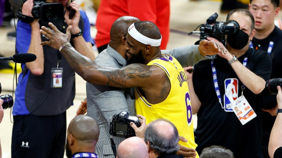 NBA stars and legends hail scoring king LeBron as greatest