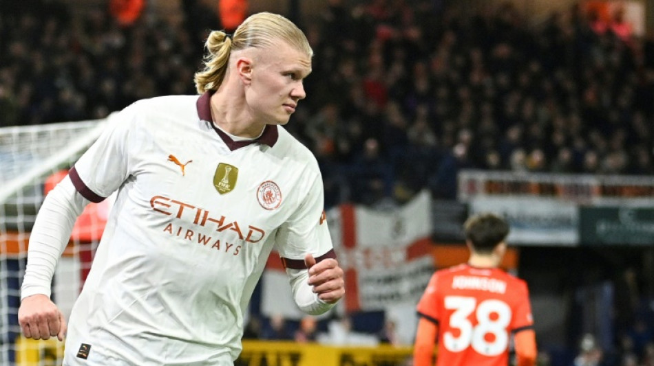 Five-goal Haaland crushes Luton as Man City make FA Cup quarter-finals