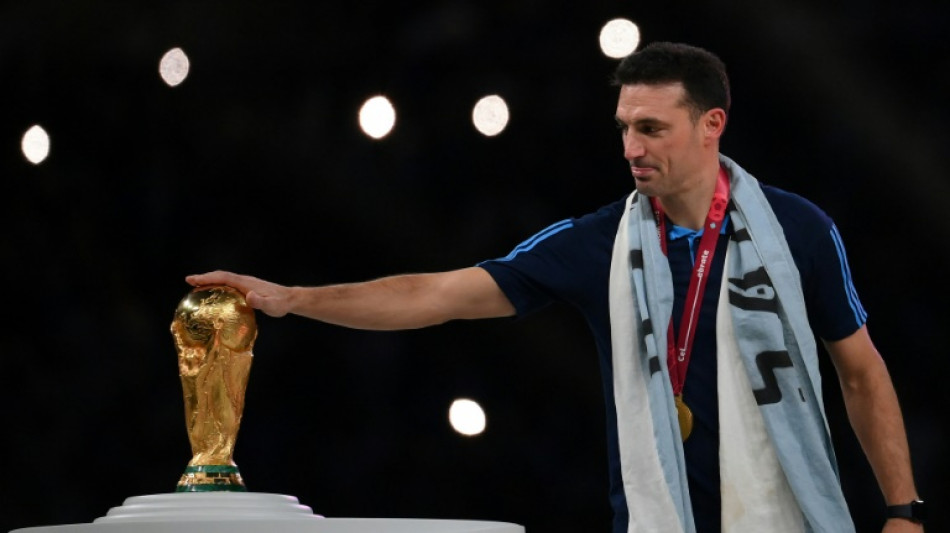 Argentina's Scaloni tells fans to enjoy World Cup victory