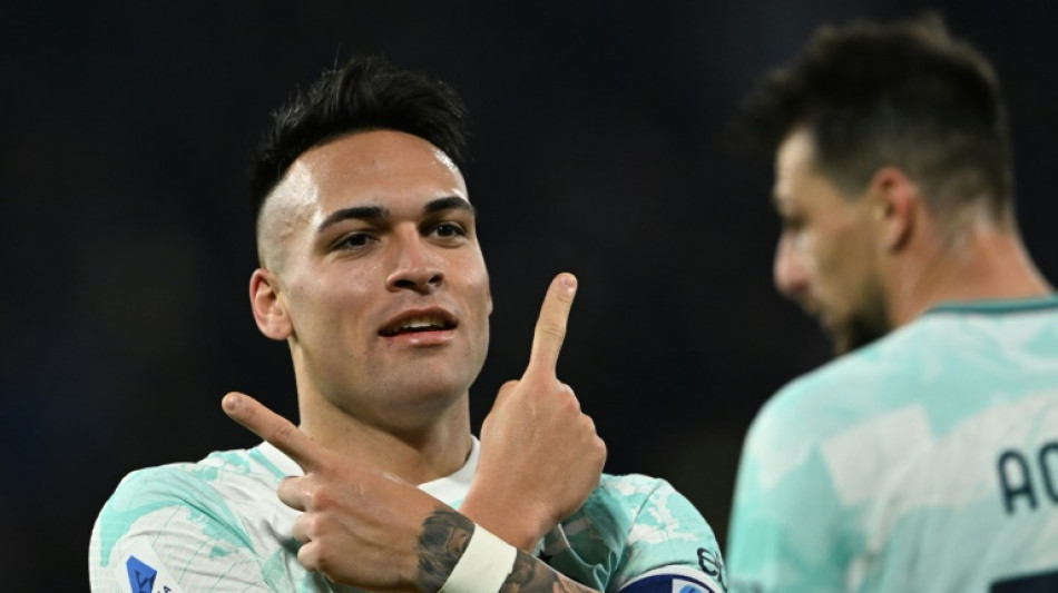 Martinez brace fires Inter past winless Cremonese and into second