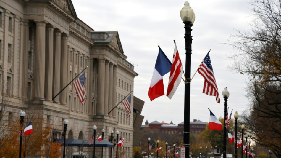 Frankreichs Pr&auml;sident Macron zu Staatsbesuch in den USA eingetroffen