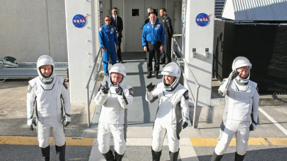 International crew bound for space station