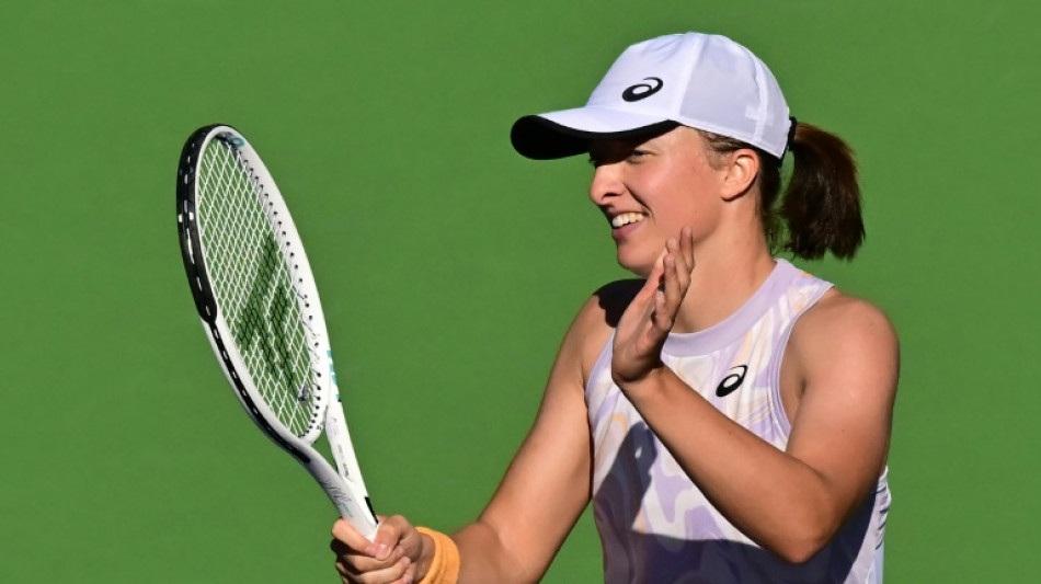 Swiatek books Indian Wells semi-final against Rybakina
