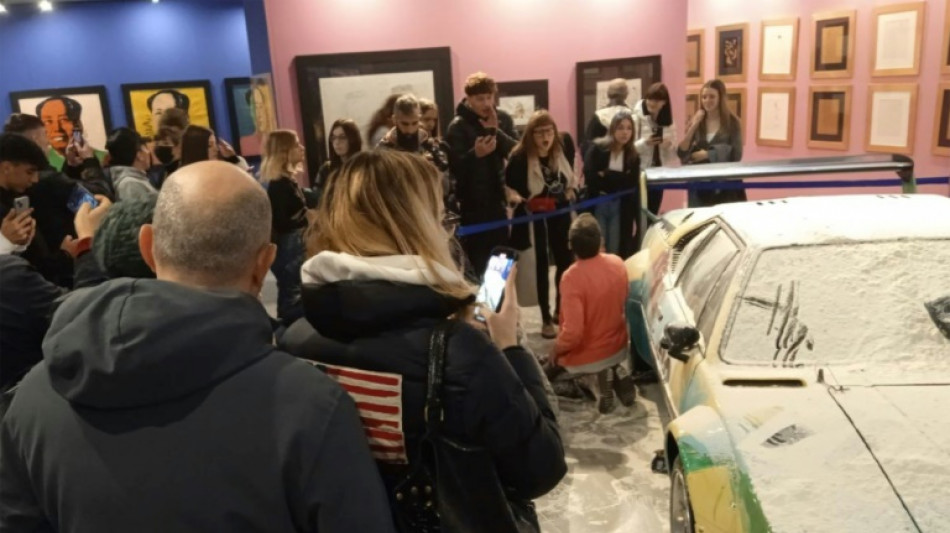 Activistas ecologistas cubren de harina una obra de Andy Warhol en Mil&aacute;n