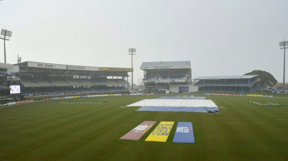 West Indies v India rain-delayed Test gets underway
