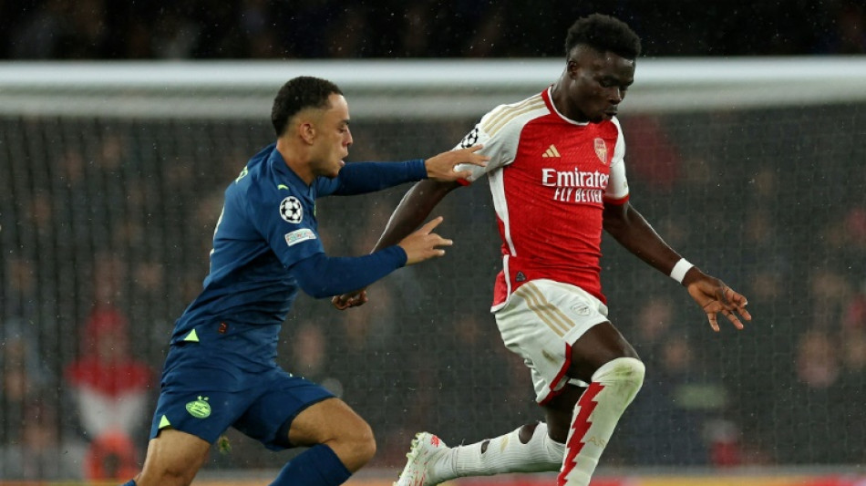 Saka joins Arsenal's growing injury list