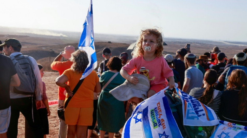 "A nous pour toujours!" Des colons israéliens marchent pour un retour à Gaza