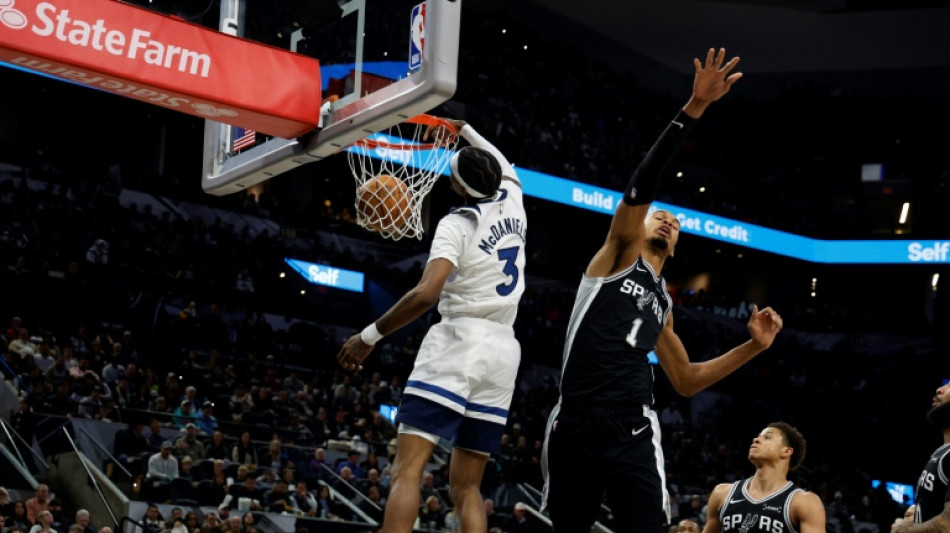 Wembanyama scores 39 as Spurs overcome Edwards, Wolves in thriller