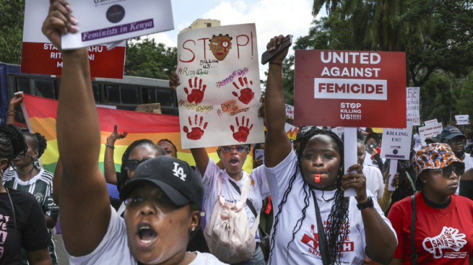 Cientos de personas protestan contra la violencia de g&eacute;nero en Kenia