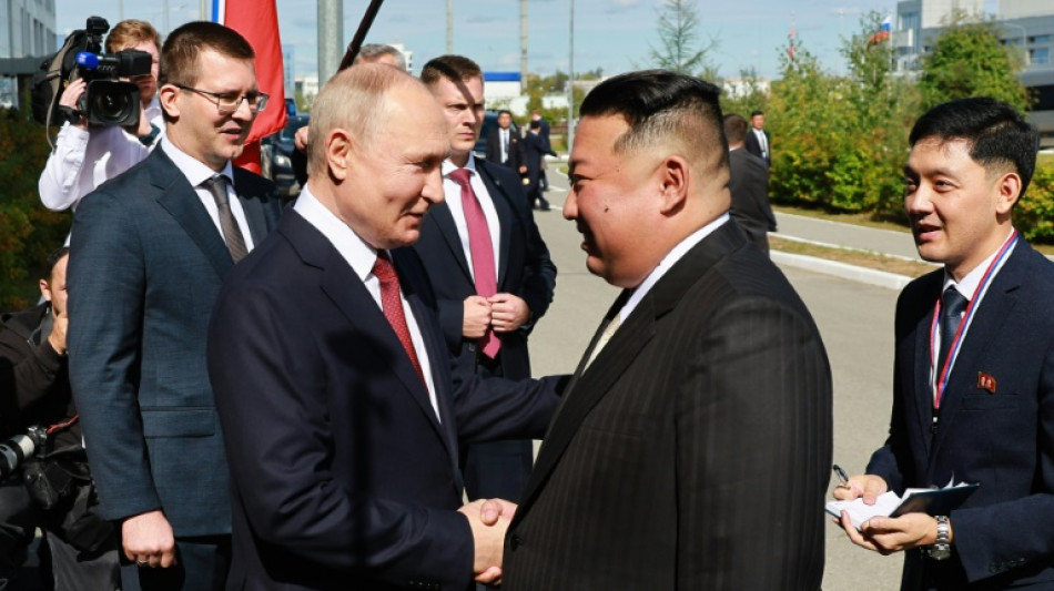 Kim und Putin zu Gespr&auml;chen am Weltraumbahnhof&nbsp;Wostotschny eingetroffen