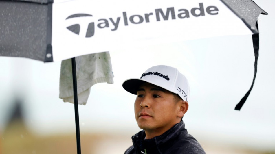 Kitayama grabs lead at rainy, windy Pebble Beach