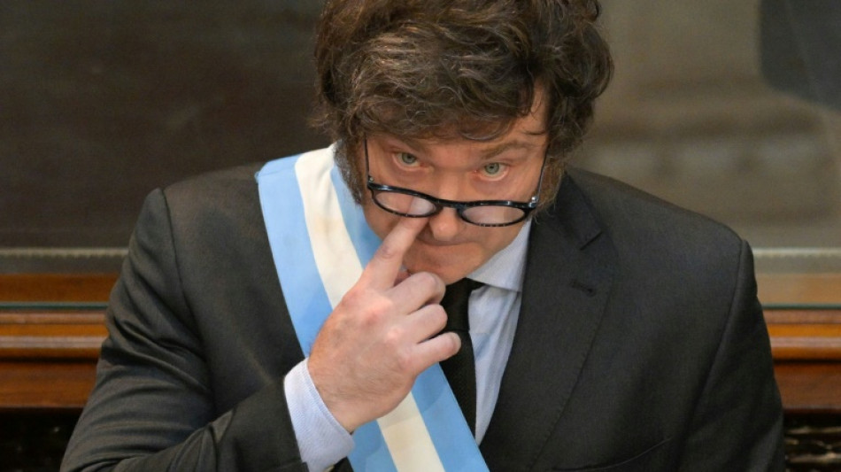 Milei se diz contr&aacute;rio ao aborto na Argentina em discurso para estudantes
