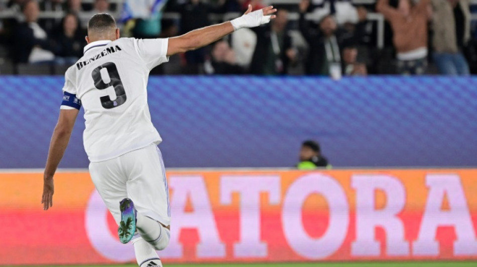 Supercoupe de l'UEFA: premier sacre de la saison pour le Real, port&eacute; par Benzema