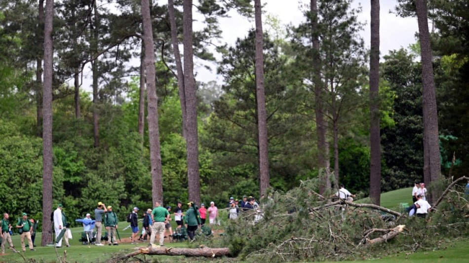 Three trees fall near spectators before storm halts Masters