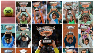 Rafael Nadal's 14 French Open titles