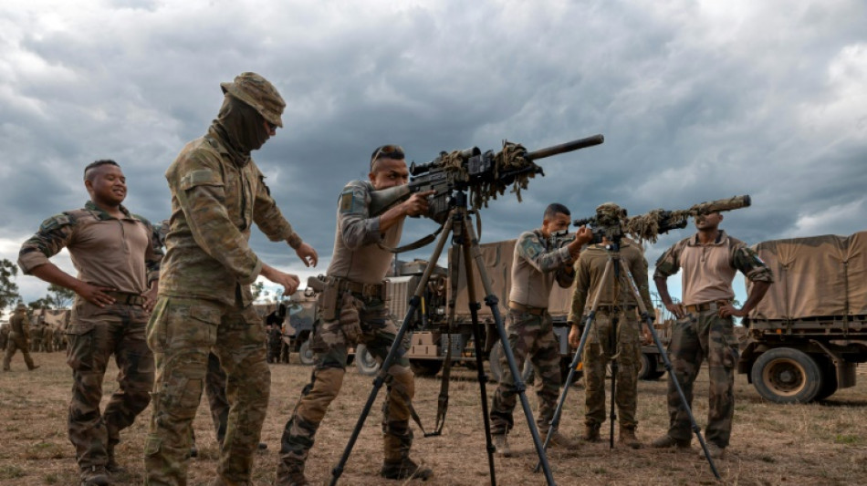 Beginn von Milit&auml;r&uuml;bung australischer und US-Truppen