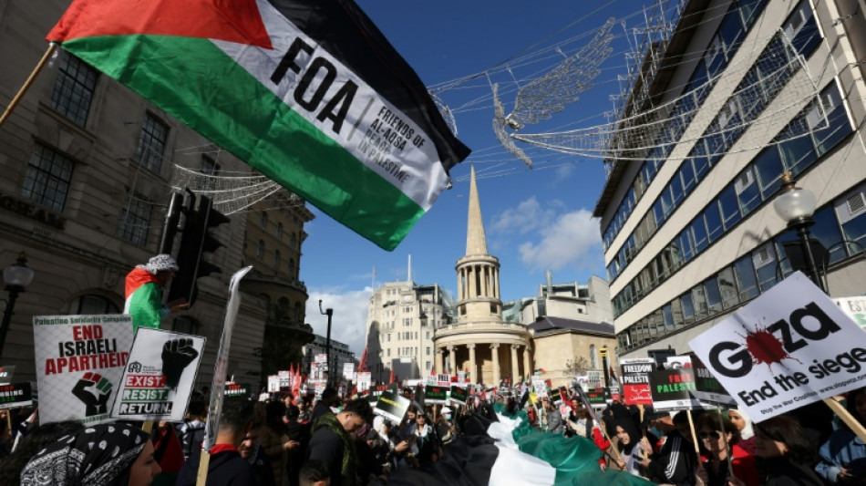 Tausende Menschen bei pro-pal&auml;stinensischer Demonstration in London
