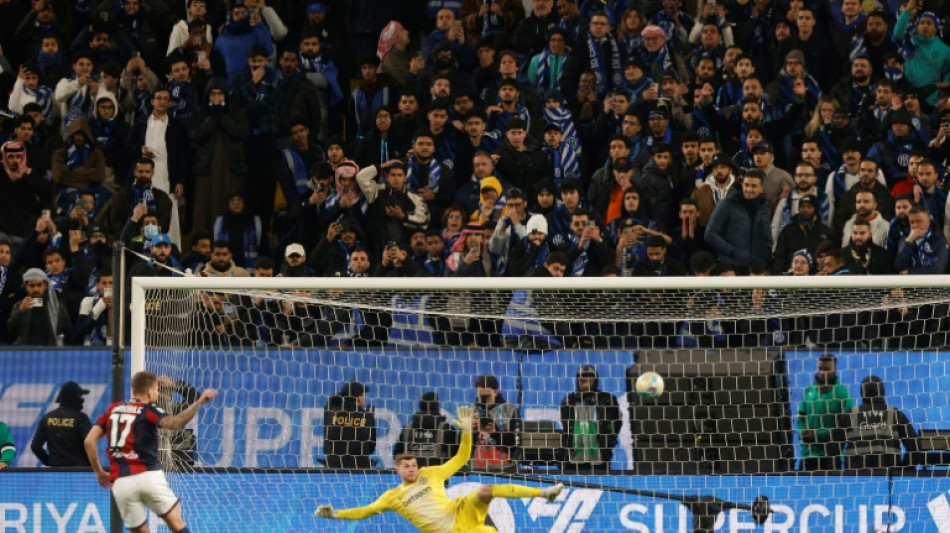 Bologna win shoot-out with Inter to reach Italian Super Cup final