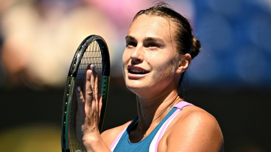 Sabalenka battles 'tough moments' to reach Australian Open semis