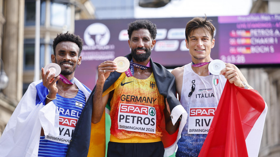 Europei atletica: la felicit&agrave; di Riva 'dal km 40 stavo bene e ho atteso la volata'