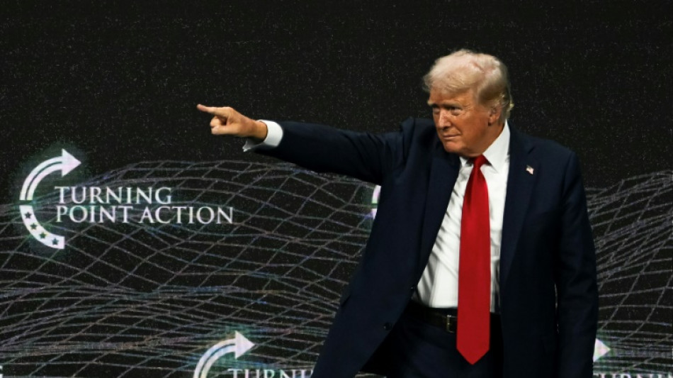 Trump acusa Harris de antissemitismo em discurso incendi&aacute;rio