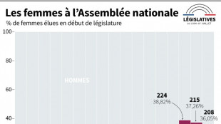 L&eacute;gislatives: les femmes moins nombreuses dans le nouvel h&eacute;micycle