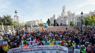 Espagne: &agrave; Madrid, des milliers de manifestants pour d&eacute;fendre les retraites avant les &eacute;lections