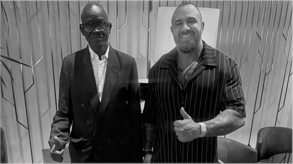 ALEX BODI I AMBASADOR REPUBLIKI SUDANU POŁUDNIOWEGO GUM DOMINIC MATIOK ROZMAWIAJĄ W BERLINIE O MOŻLIWOŚCI UTWORZENIA KONSULATU HONOROWEGO W BUKARESZCIE